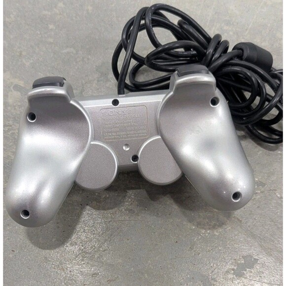 PLAYSTATION 2 PS2 DUALSHOCK 2 CONTROLLER GAMEPAD SCPH-10010 SILVER OEM - Picture 3 of 7